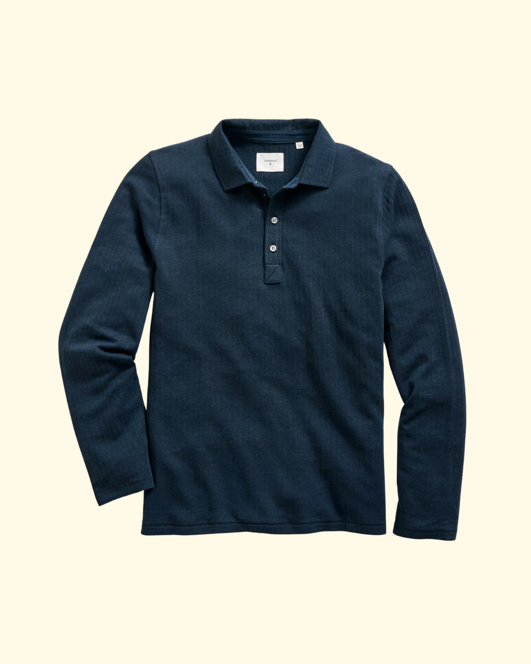 LS Herringbone Polo | Carbon Blue
