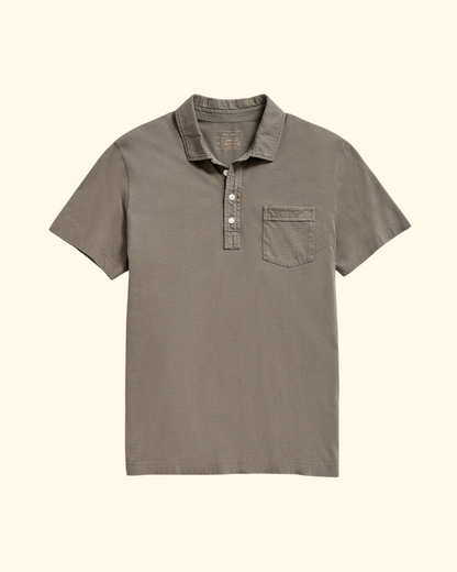Pensacola Polo | Washed Grey