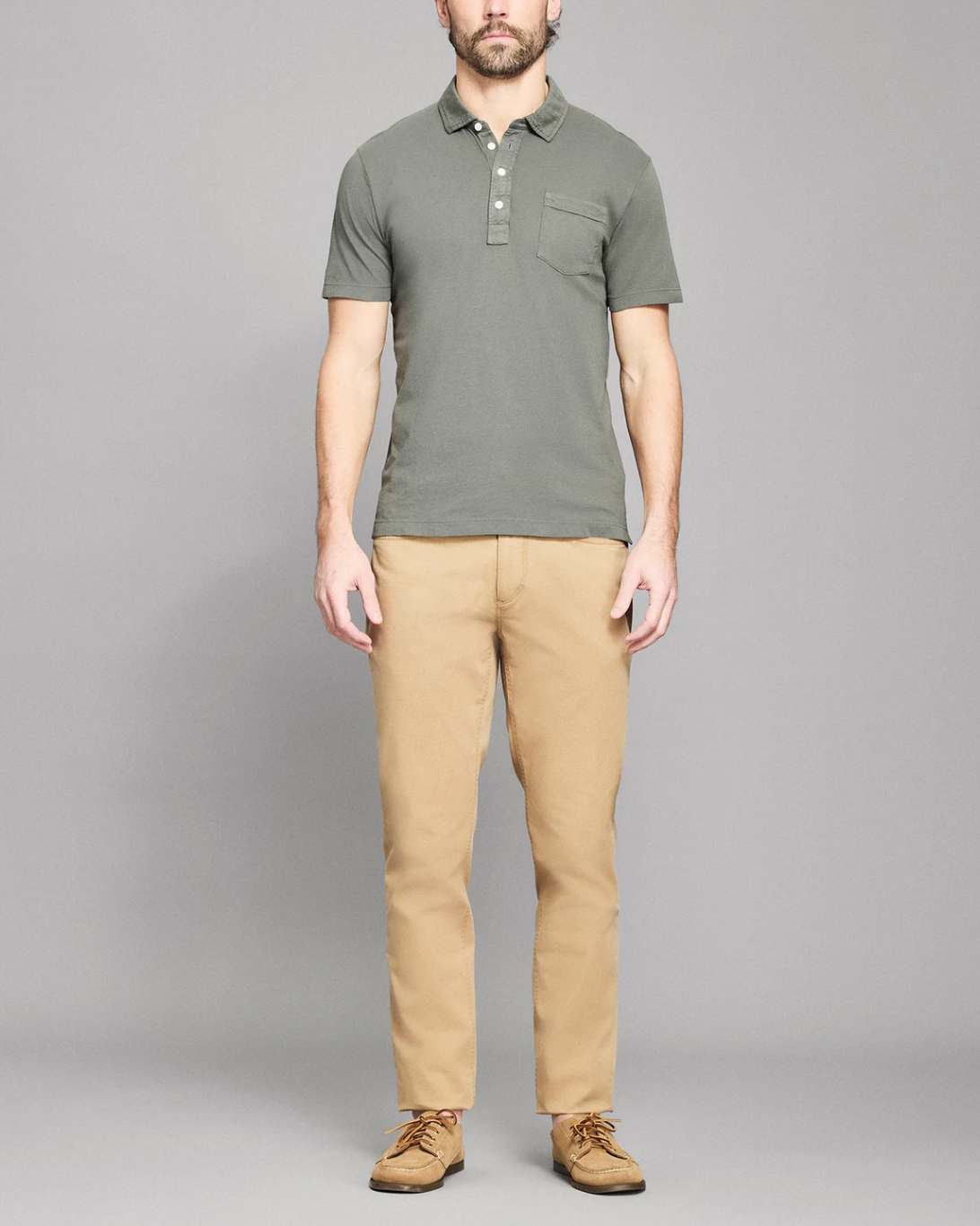 Pensacola Polo | Washed Grey