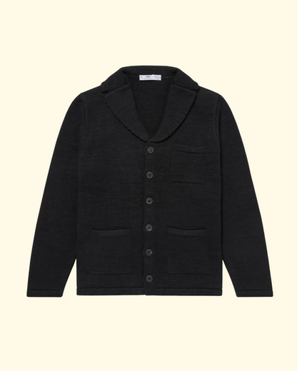 Textured Pub Jacket | Black Marl