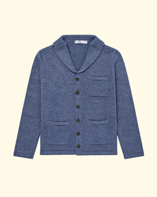 Textured Pub Jacket | Denim Marl