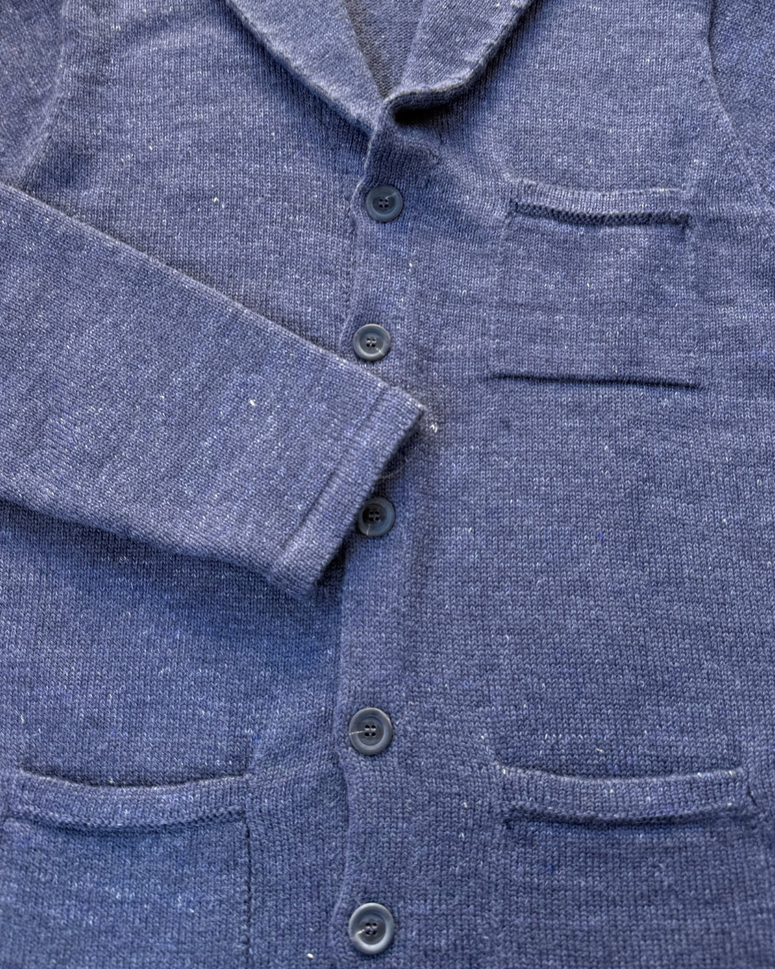 Textured Pub Jacket | Denim Marl