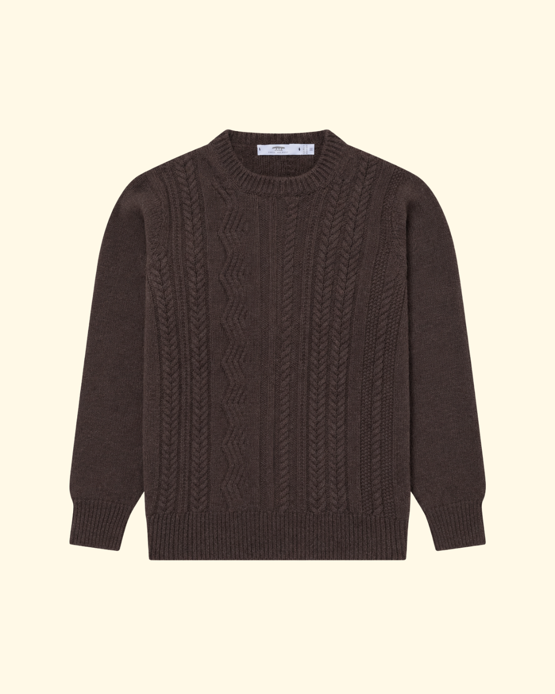 Ridges Aran Crewneck | Brown
