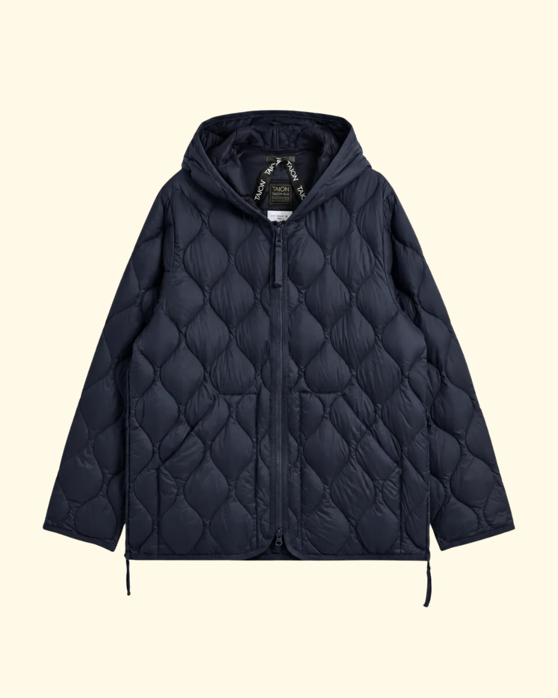 Military Hood Zip Down Shell | Dark Navy