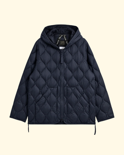 Military Hood Zip Down Shell | Dark Navy