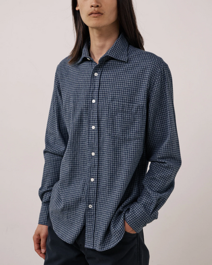 Paul Brushed Flannel | Navy