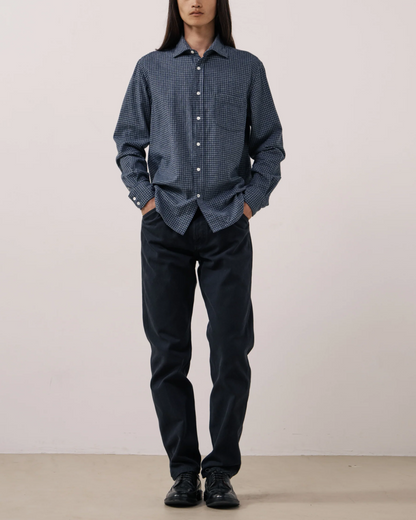 Paul Brushed Flannel | Navy
