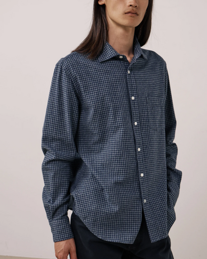 Paul Brushed Flannel | Navy