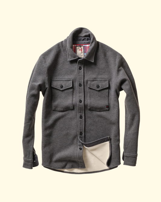 Pique Fleece Workshirt | Dk Grey