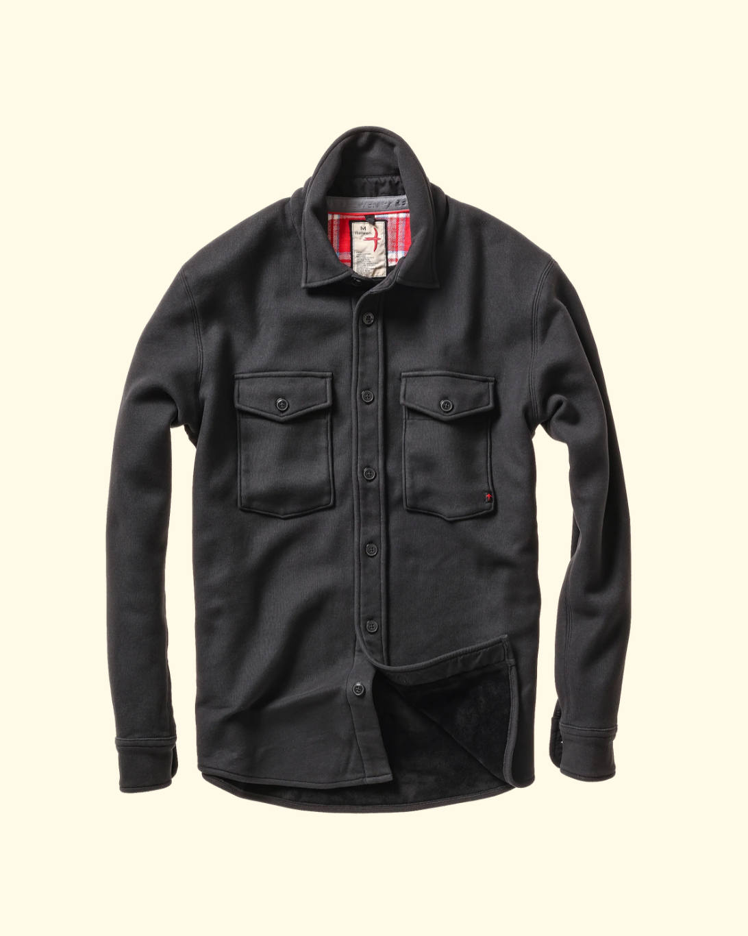 Pique Fleece Workshirt | Black