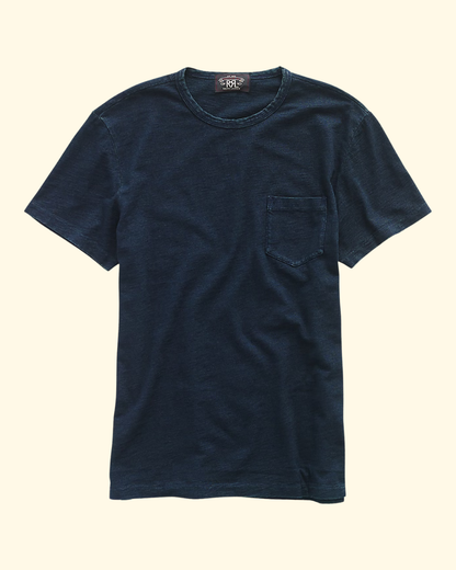 Slub Indigo Crewneck | Rinsed Indigo