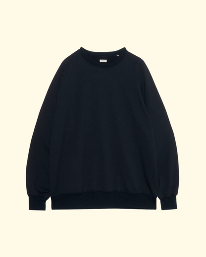 Polyester Pile Crew Neck | Navy