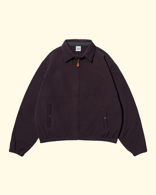 Fleece Bomber Jacket | Brown