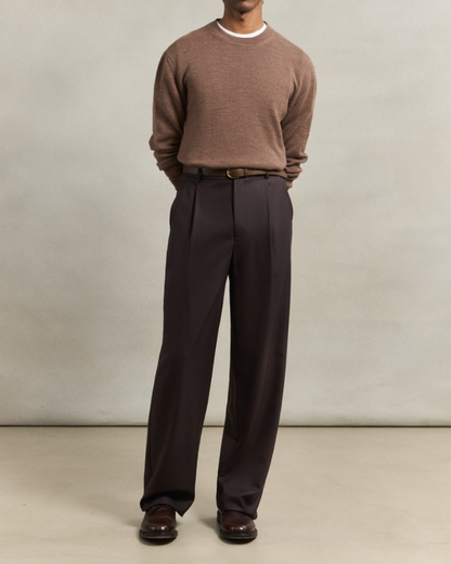 Grandad Trousers | Dark Brown