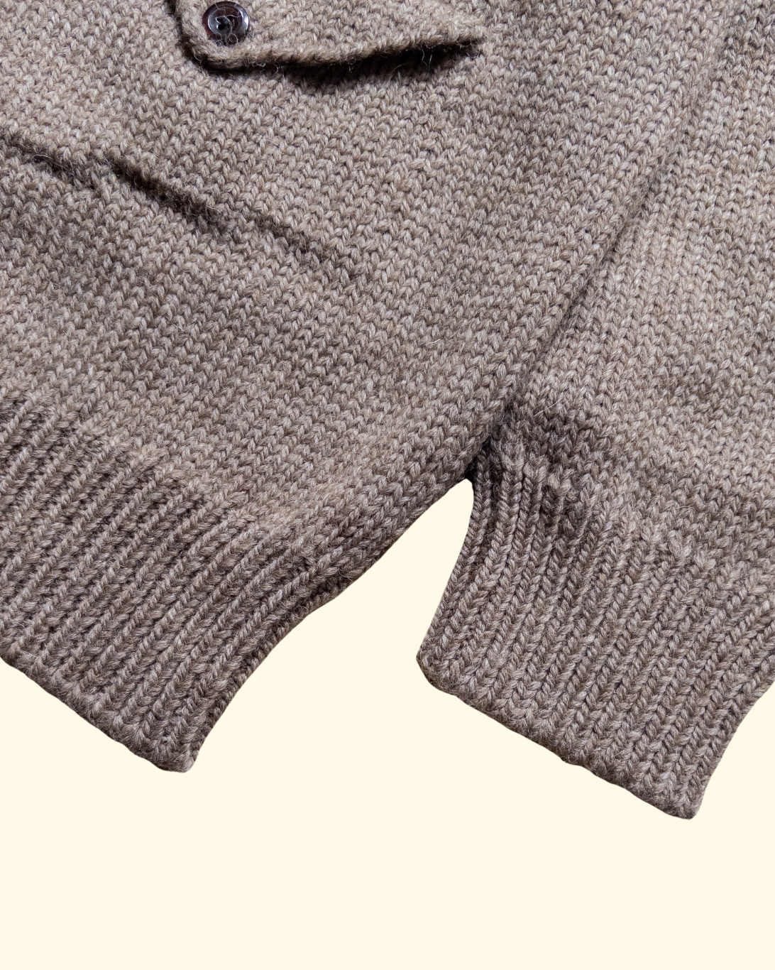 Zip Shawl Cardigan | Taupe
