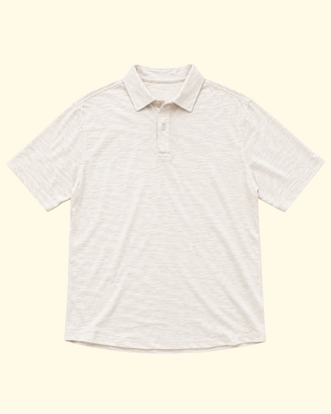 Knitted Linen Polo | Off White