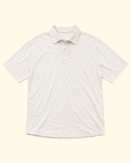 Knitted Linen Polo | Off White