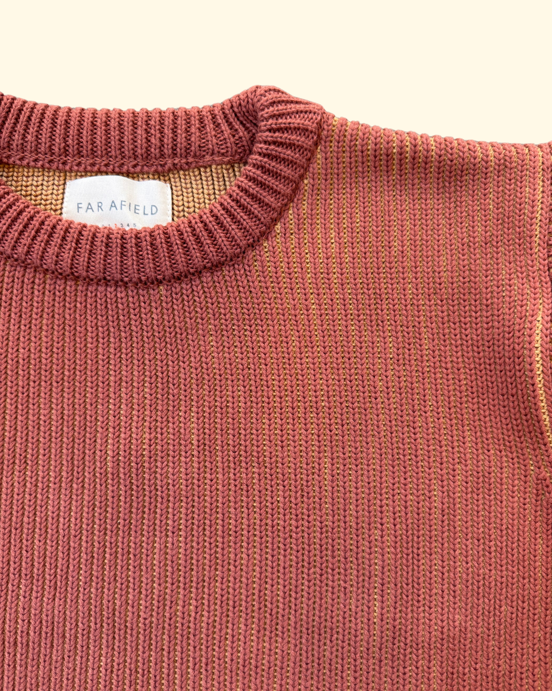 Hamish Ribbed Knit | Burnt Orange