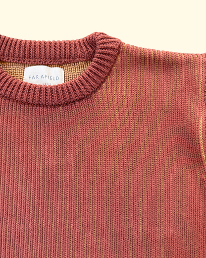 Hamish Ribbed Knit | Burnt Orange