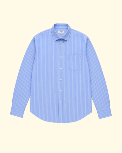 Paul Summer Stripe Shirt | Blue & White