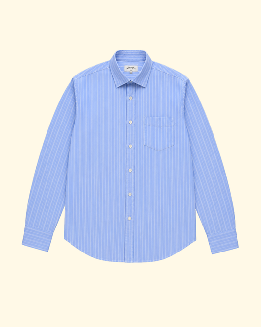 Paul Summer Stripe Shirt | Blue & White