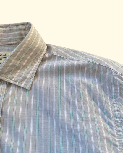 Paul Summer Stripe Shirt | Stone & White