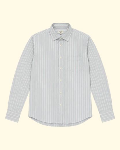 Paul Summer Stripe Shirt | Stone & White