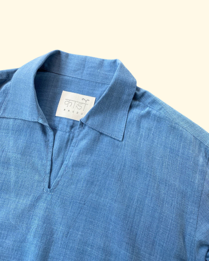 Gulab Kurta Shirt | Light Indigo