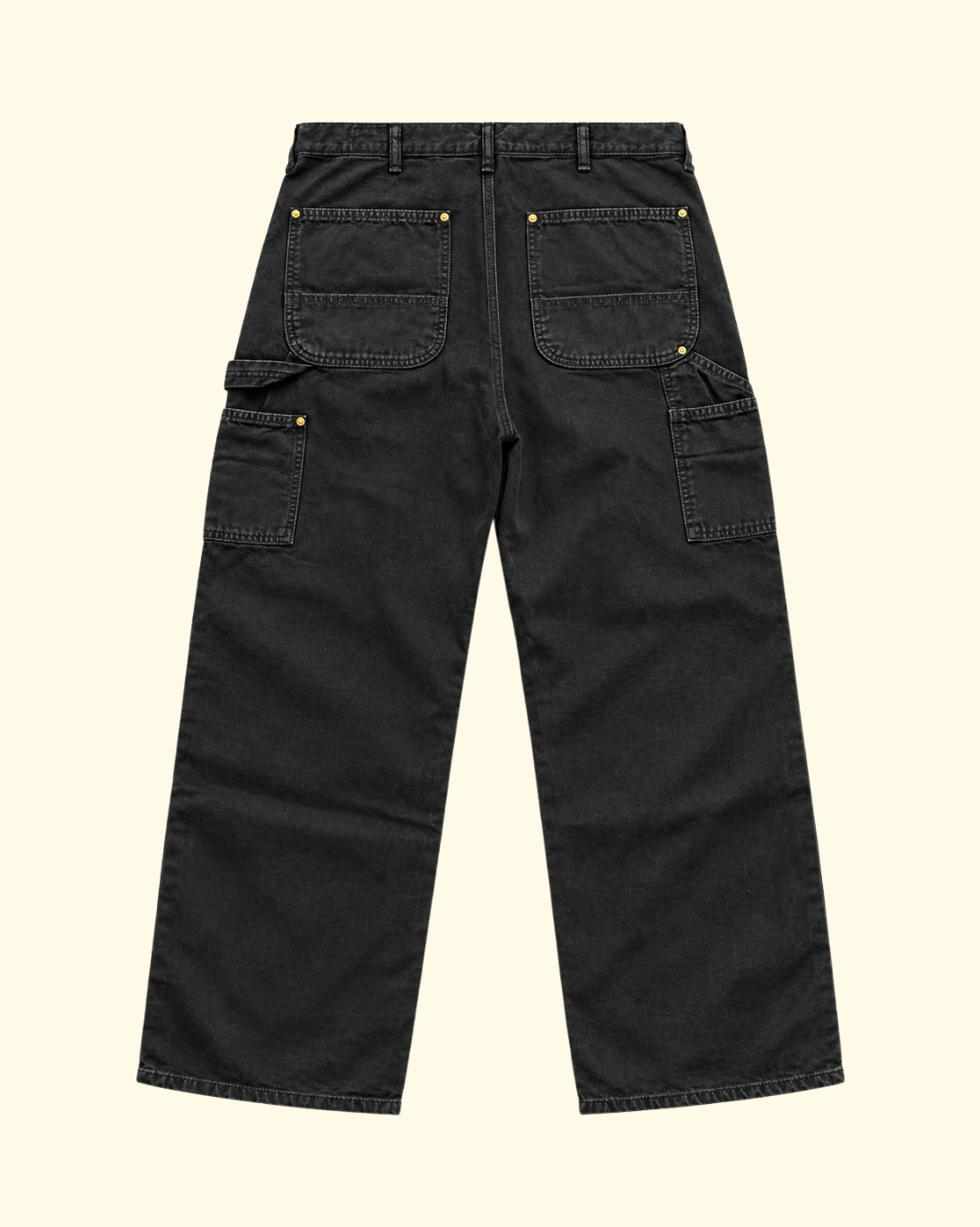 Dad's Fit Painter Pants | Black