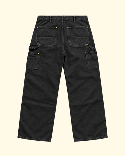 Dad's Fit Painter Pants | Black