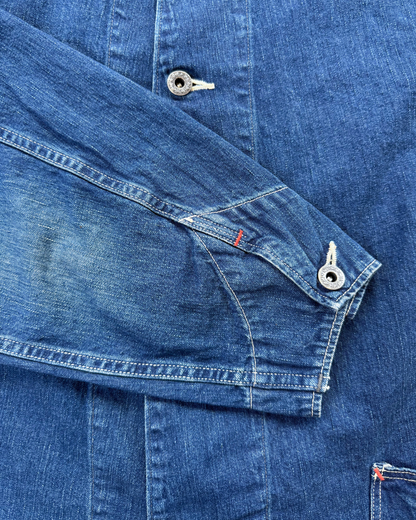 WWII Denim Coverall Jacket | Vintage Indigo