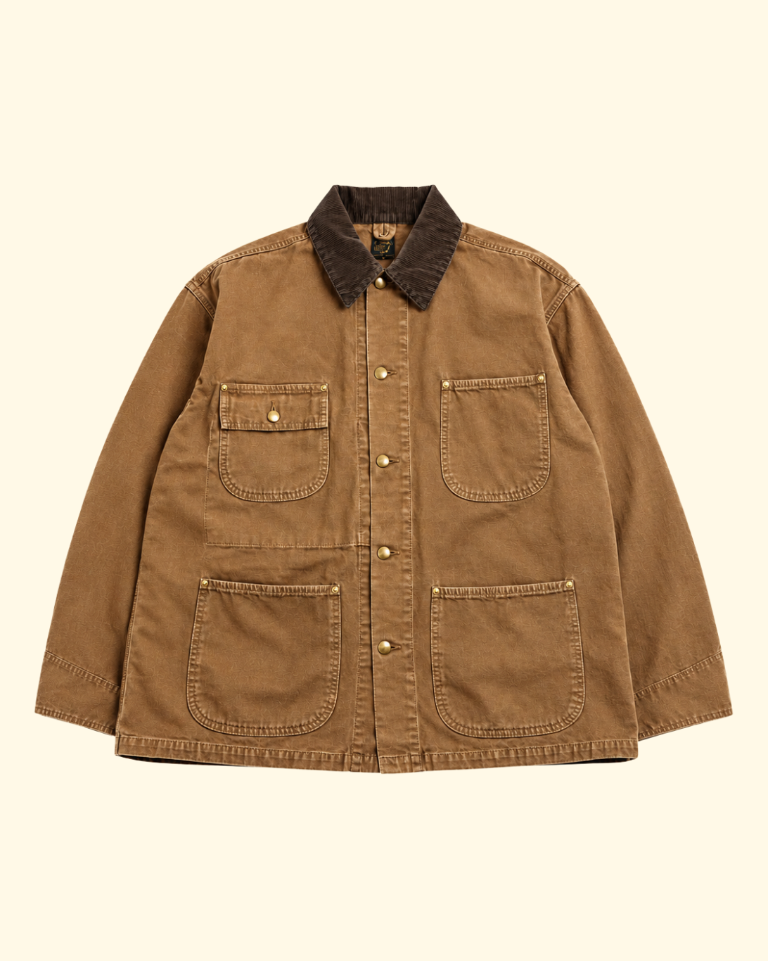 Relaxed Fit Coverall Jacket | Brown