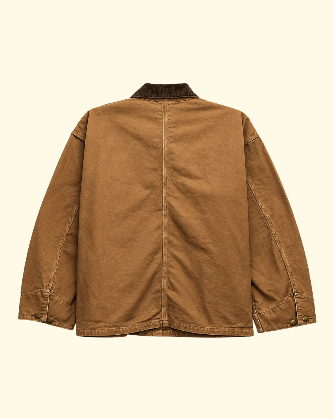 Relaxed Fit Coverall Jacket | Brown