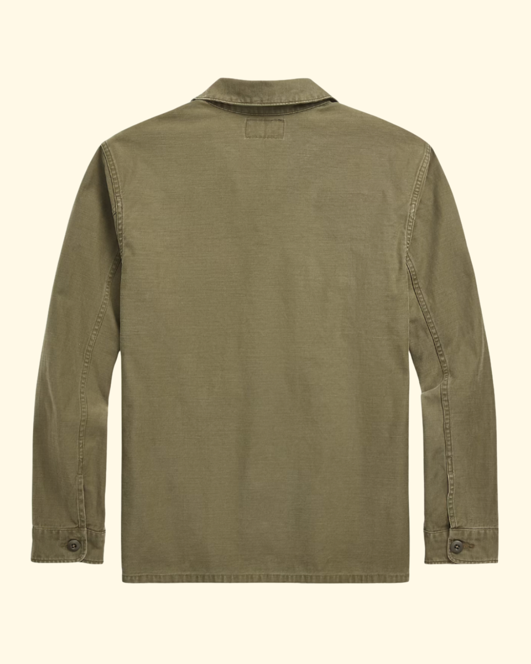Reverse-Sateen New Barrow Overshirt | Olive
