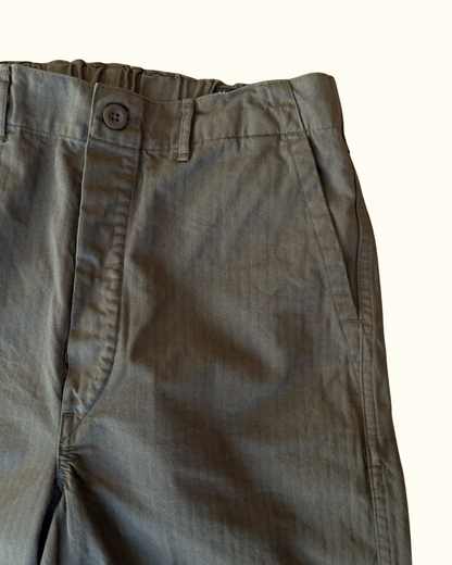 Wide Fit French Work Pant | Coffee Brown