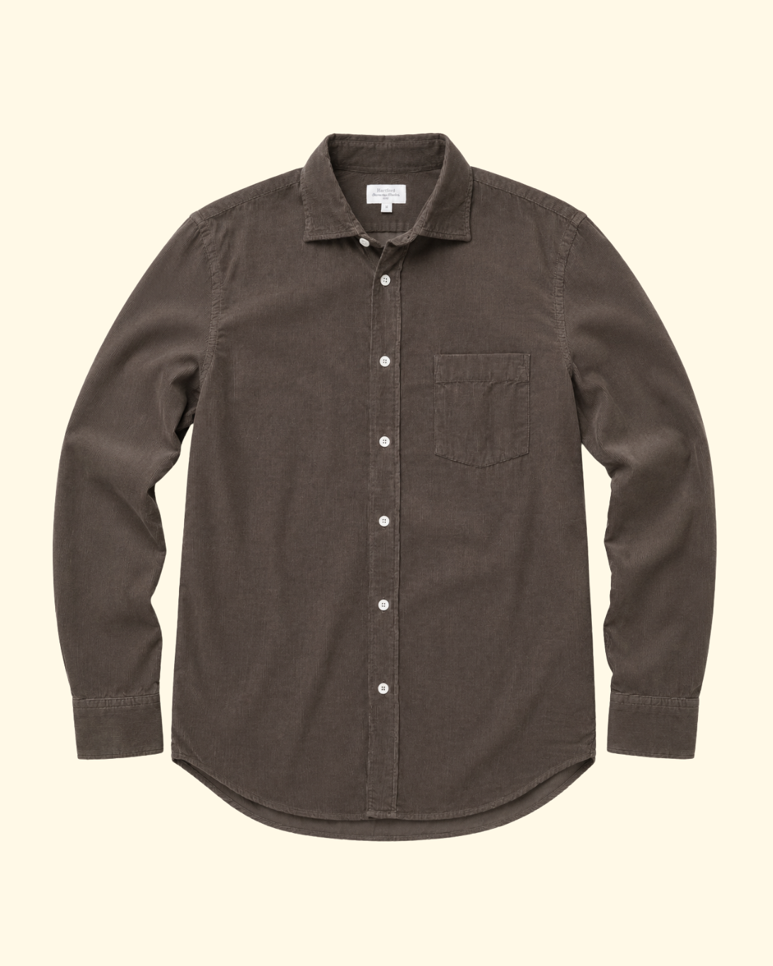 Paul Pat Fine Cord Shirt | Mocha