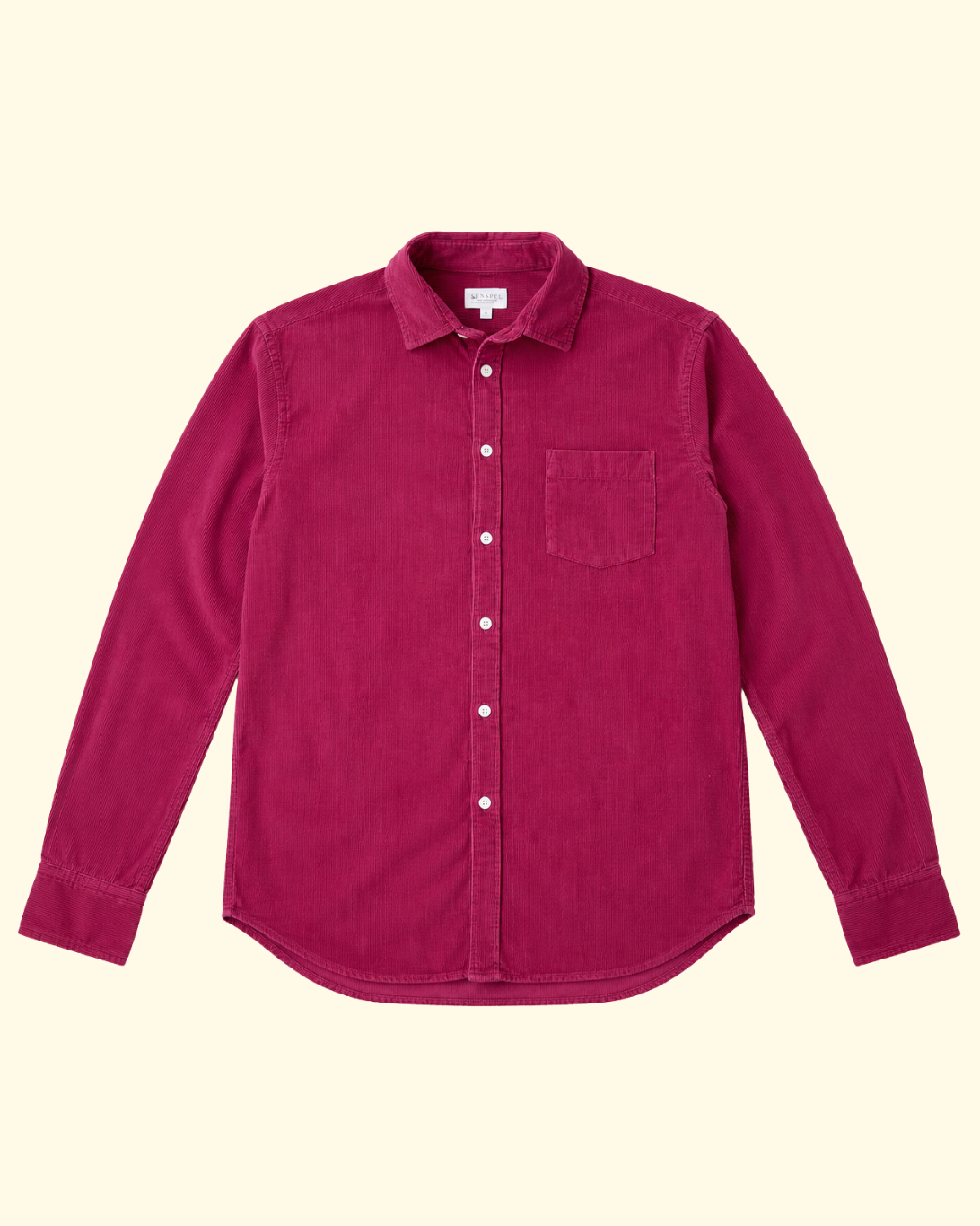 Paul Pat Fine Cord Shirt | Burgundy