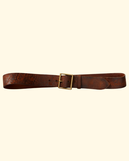 Distressed Leather Belt | Tan