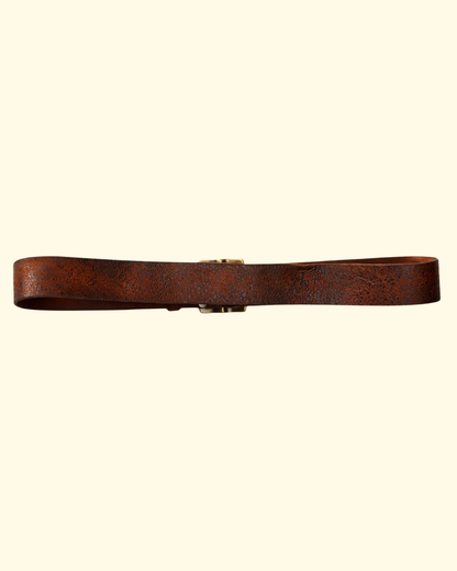 Distressed Leather Belt | Tan