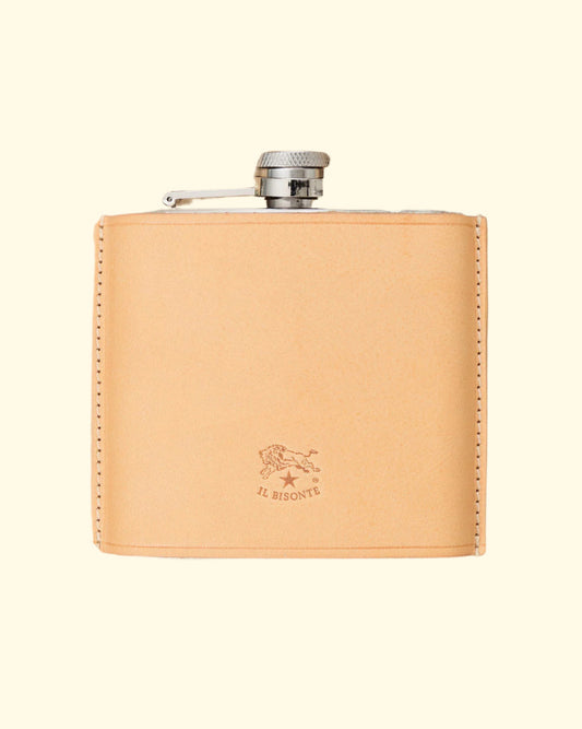 Cowhide + Stainless Steel Hip Flask | Naturale