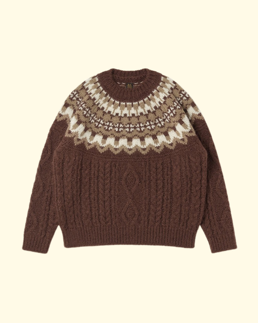 Nordic Mohair Crewneck | Brown