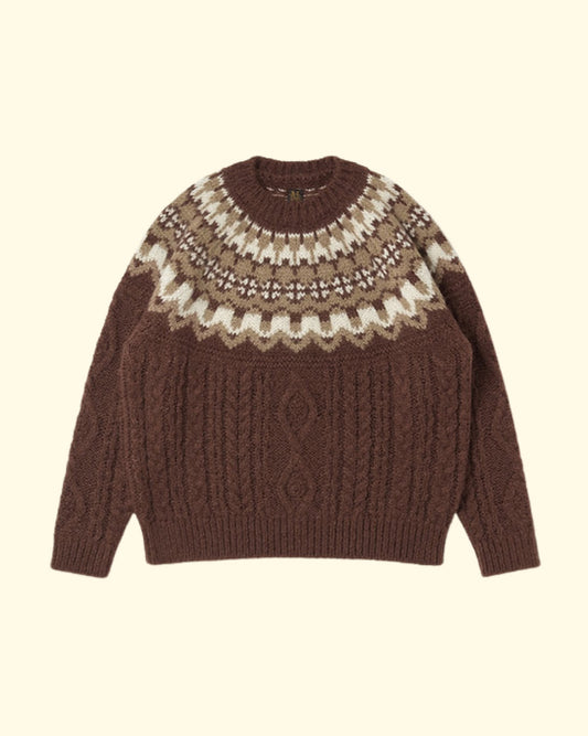 Nordic Mohair Crewneck | Brown