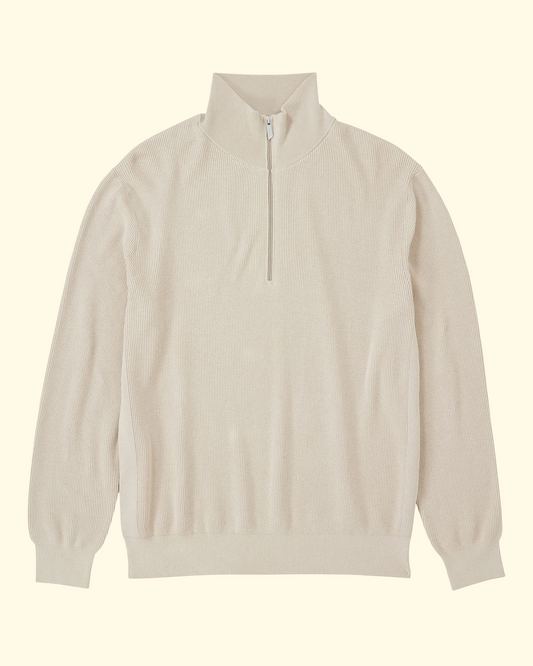 Half-Zip Jumper | Tonka Beige