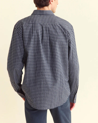 Plaid Hutcheson Sport Shirt | Navy/Grey