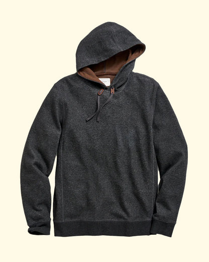 Rib Hoodie Pullover | Black