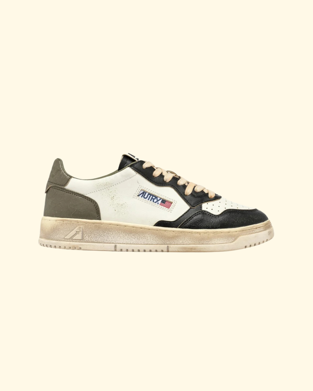 Super Low Vintage | White Covert Green & Black