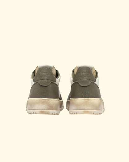 Super Low Vintage | White Covert Green & Black