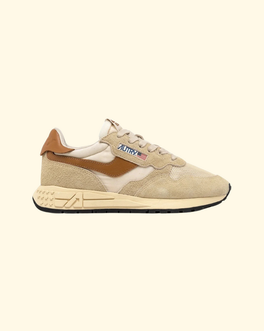 Reelwind Low | Ecru & Cathspy Suede