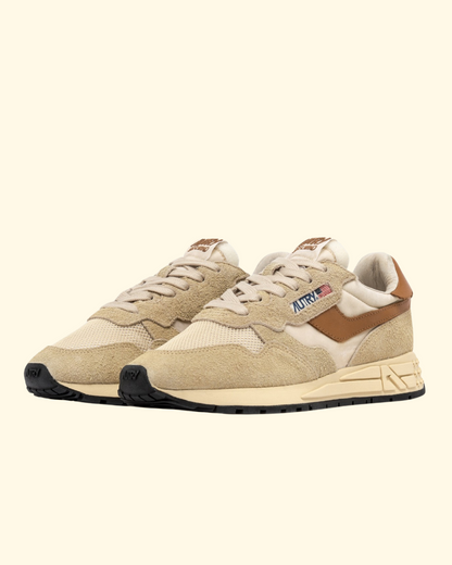 Reelwind Low | Ecru & Cathspy Suede