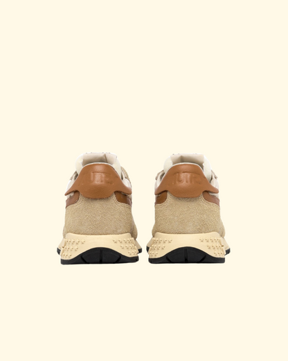 Reelwind Low | Ecru & Cathspy Suede